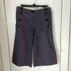 Zinc Junior's 5 Nautical Blue Striped Gaucho Pants